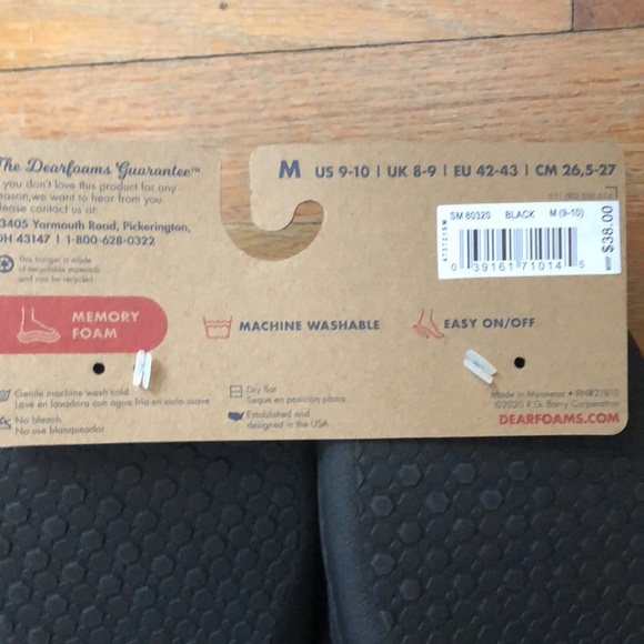 Men’s scuff style Dearfoam slippers M 9-10 - Picture 3 of 4